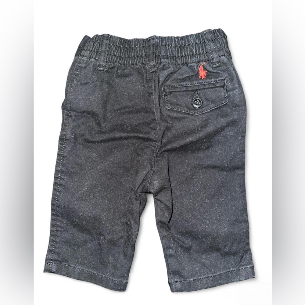 NEW Baby Boy Black Polo Pants